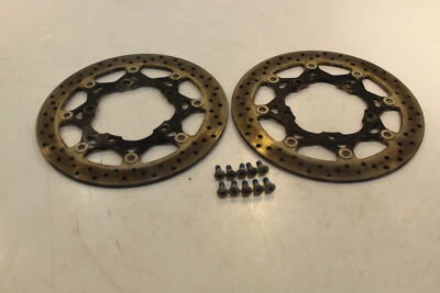 2014 Suzuki Vstrom 650 DL650 Front Left Right Brake Rotors Discs 59210-44G11 - Image 1 of 4