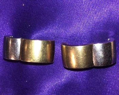 Vintage Franz Breuning 14k Gold Earrings 6.6 grams Signed 585 FB Designer Jewels - Image 1 of 4