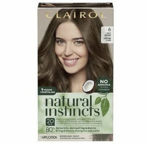 Clairol Natural Instincts Hair Color, 6 Light Brown, All Natural, No Ammonia - Picture 1 of 1