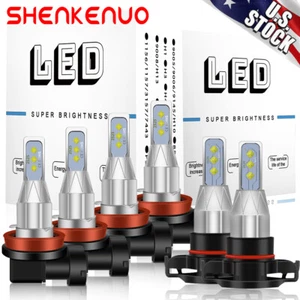 For Dodge Grand Caravan 2011-2019 LED Headlights High Low Beam + Fog Light Bulbs - Picture 1 of 11