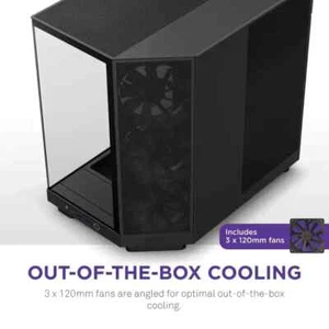 NZXT H6 Flow Mid Tower Case - Matte Black - Photo 1/8