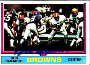 Bob DeMarco autographed Football Card (Cleveland Browns, SC) 1974 Topps #491