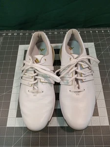 Herren Adidas Tour360 24 Golfschuhe weiß/gold/silber - Größe 9 - Bild 1 von 17