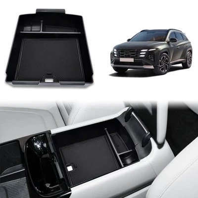 Bandeja organizadora consola central accesorios híbridos Hyundai Tucson 2023-2025 Foto 1 de 4