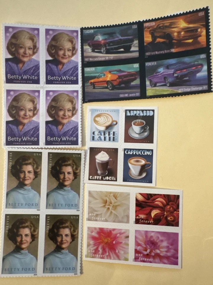 stamps 5 forever blocks FV $15.60 - Image 1 of 1