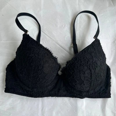 Sujetador Push Up Aerie 32C Negro Real Power Foto 1 de 4