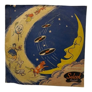 Selcol Nursery Records 78 Long-Playing Children's Vinyl Album Vintage 1950s - Imagen 1 de 5