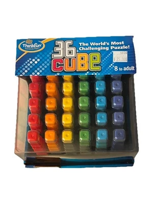 Thinkfun 36 Cube World's Most Challenging Puzzle Age 8 To Adult New Sealed - Image 1 of 4