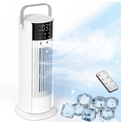 Portable Air Conditioner - 90° Oscillating Tower Fan with Remote 16" Evaporative - Image 1 of 4