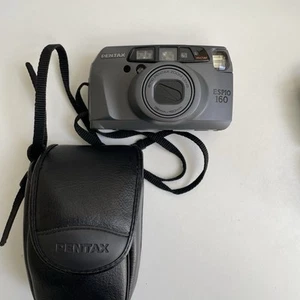 PENTAX ESPIO 160 38MM - 160MM COMPACT CAMERA 35mm Film Point + Shoot Grey w Case - Picture 1 of 7