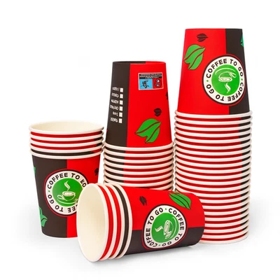 STORAGE100 1000 Kaffeebecher 8oz 0,2l Coffee To Go Becher, Papierbecher, Premium Pappbecher
