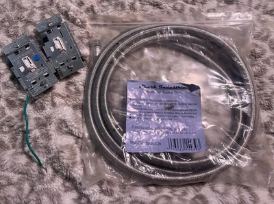 Dishwasher Supply hose 10 Ft 3/8” And x2 Light Switch Bundle - Image 1 of 3