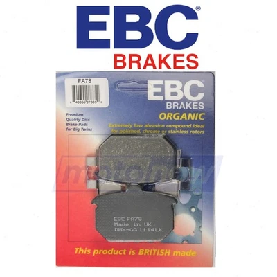 EBC Rear Organic Brake Pads for 1987 Harley Davidson FXRC Low Rider Chrome - tz Foto 1 de 4