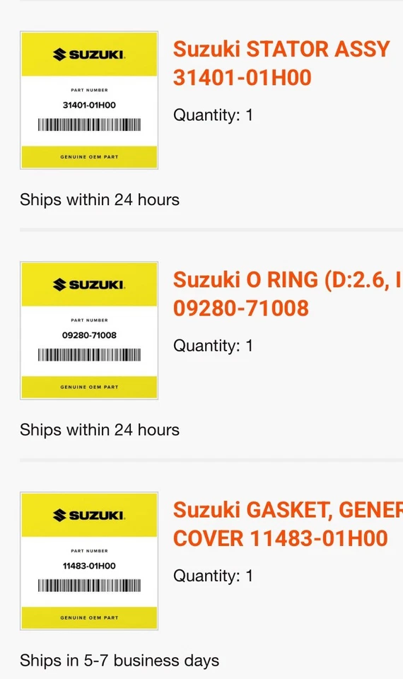 2006-2007 SUZUKI GSXR 600 750 OEM СТАТОР ГЕНЕРАТОР ПЕРЕМЕННОГО ТОКА МАГНИТО - Изображение 1 из 1