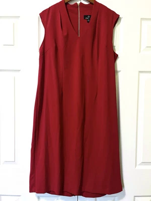 Woman’s Ronnie Nicole - Red, Plus Size 18W Sheath Dress - Image 1 of 4