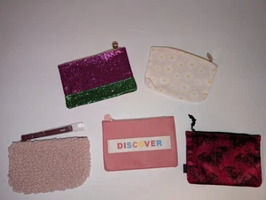 5 Stück IPSY Make-up Kosmetik Glam Taschen leer unbenutzt Reise Reißverschluss gemustert - Bild 1 von 18