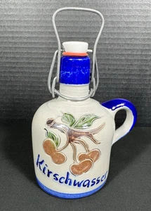Handarbeit Glazed Kirschwasser Brandy Cherry Jug Made in Germany - Picture 1 of 5