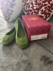 Brand New In Box , Green Suede Size 7 , Dust Bag Included! Comfy!!