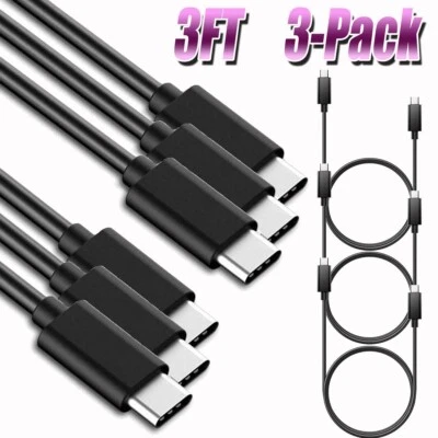 3x USB-C to USB-C Cable Fast Charge Cord For Apple iPad Air 11 13/Pro 11 13 2024 - Image 1 of 4