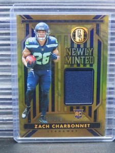 2023 Gold Standard Zach Charbonnet Newly Minted Rookie Jersey RC #/399