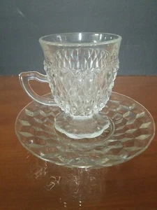 Lot Of 2 Fostoria Cup & Saucer - Picture 1 of 7