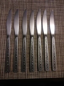7 PCs Oneida West Bend FERNWOOD Stainless USA Silverware Flatware - Picture 1 of 6