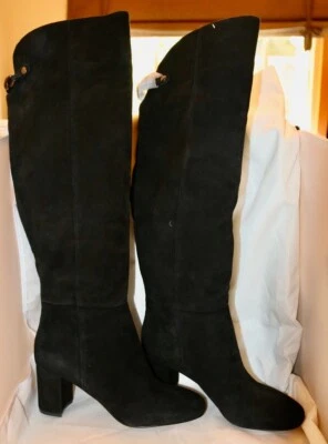 Белый дом черный рынок новый Jaz над колена ботинки 8 M черная замша высокий WHBM - Изображение 1 из 4