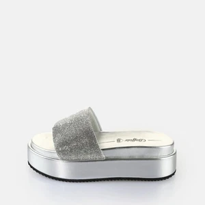 Catena da donna Mules Buffalo Noa Slide - Vegan Glitter Argento EU 40 - UK 7 - Foto 1 di 7