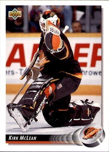 1992-93 Upper Deck #299 Kirk McLean Vancouver Canucks 2 - Imagen 1 de 2