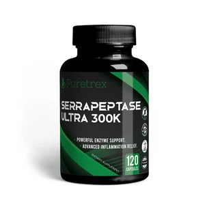 Serrapeptase 300,000 SPU Capsules Best High Potency for Inflammation & Relief - Picture 1 of 5