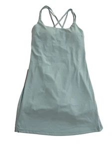 GlowMode Square Neck Tennis Dress in Baby Blue - Picture 1 of 4