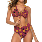 2pcs Womens Bow Tie Bikini Arizona Cardinals Printed Swimsuit， with Chest Pad Only $19.99 on eBay