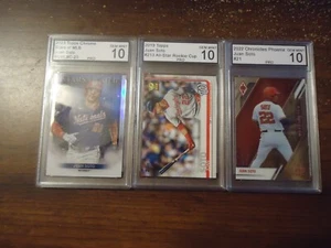 Juan Soto (3) Graded Gem Mint 10 - 2019 Topps 2022 Chronicles 2023 Topps Chrome - Bild 1 von 8