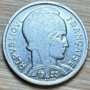 PIECE DE 5 FRANCS BAZOR 1933 DIT LA BEDOUCETTE (1235) - Imagen 1 de 2