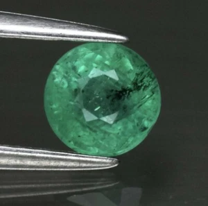 EMERALD 0.58ct Green Round 5.0x5.0x3.8mm Natural Untreated from Ethiopia - Picture 1 of 6