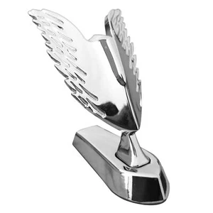 Hood Ornament Wings Metal Angel Wings Front Hood Car Sticker 3D Emblem - Picture 1 of 12