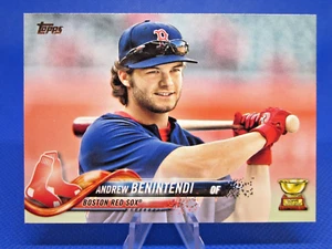 2018 TOPPS SERIES 2 #556 ANDREW BENINTENDI SHORT PRINT SP VARIATION RED SOX - Picture 1 of 2