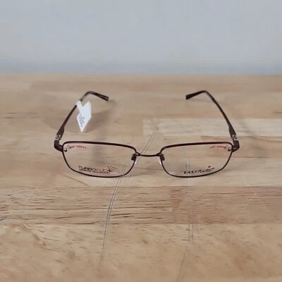 New Easy Twist Eyeglasses Frames 53-17-140 Brown MET872 Turboflex - Image 1 of 4