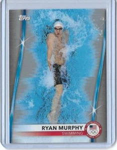 RARE 2020 TOPPS OLYMPICS RYAN MURPHY "SILVER" CARD #15 ~ USA SWIMMING 2021 ~ QTY - Imagen 1 de 2