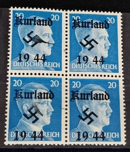 Impero tedesco locale WWll propaganda fantasy sovrastampa Kurland MNH - Foto 1 di 1