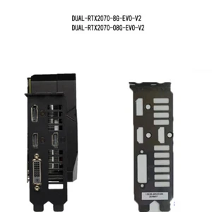 I/O IO shield for ASUS DUAL-RTX2070-8G-EVO-V2 Video Card Backplate Bracket Panel - Afbeelding 1 van 2