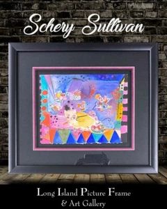 Schery Markee Sullivan Pencil Signed Original Mixed Media Custom Framed - Picture 1 of 4