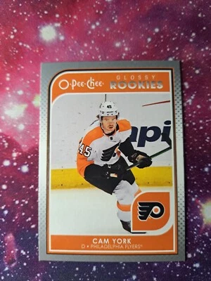 2021-22 Upper Deck Series 1 O-Pee-Chee Glossy Rookies #R-3 Cam York Flyers  - Image 1 of 2