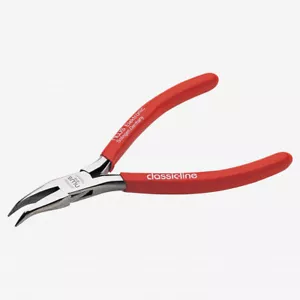 Pinza naso catena piegata 4,5" NWS - 45 gradi - microfinitura - impugnatura plastica - Foto 1 di 1
