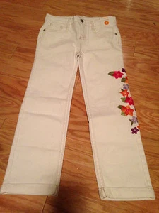 NEW Gymboree Surf Adventure Floral Flower Capri Skinny Jeans White 4 4T - Picture 1 of 1