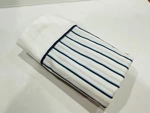 RALPH LAUREN Vintage Blue Label Cape May Blue Shadow Striped Sheet- Size Full - Picture 1 of 8
