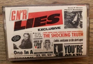 GNR Guns N Roses Lies Cassette 1986 1988 USA Geffen Records Used Condition - Picture 1 of 5