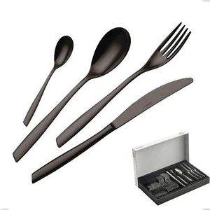 Confezione Panoramica 30 pezzi Eleven PVD Black, Acciaio inox 18.10, spessore 2, - Foto 1 di 1