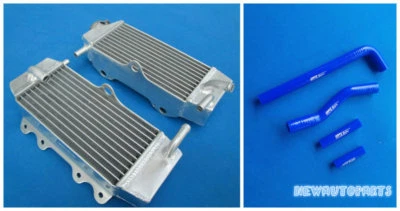 Radiador y manguera de aluminio AZUL para Yamaha YZ250F YZF 250 2001-2005 WR250F 2001-2006 Foto 1 de 4