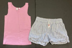 Girl's Gap Outfit Size 8 - Lavendar Tank w/Striped Shorts EUC - Picture 1 of 7